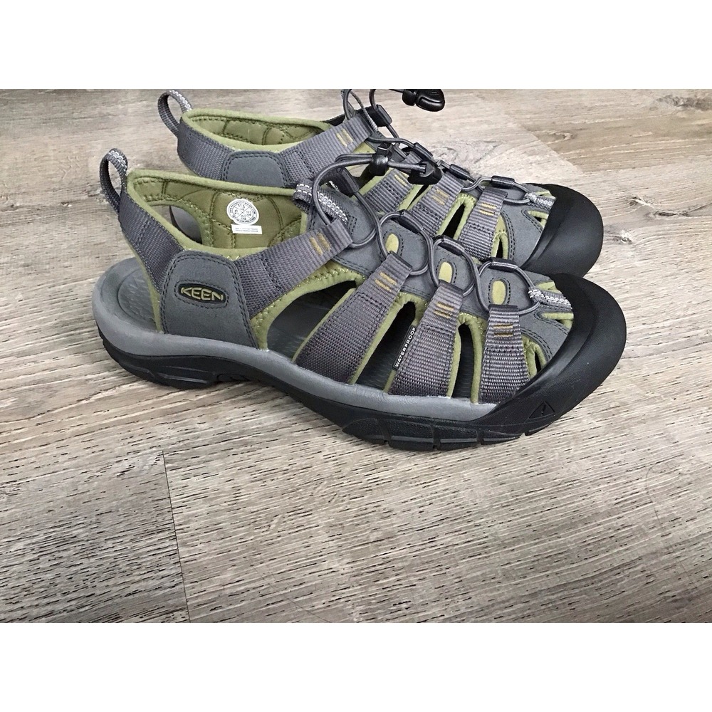 Keen Men's Newport H2 Slip On Sandals Size 11.5 Green Gray 1029108